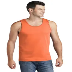 Port & Company&reg; Core Cotton Tank Top - PC54TT Neon orange