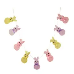 Sugared Bunny Peep Garland -60"