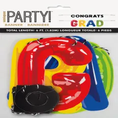 Congrats Letter Balloon Grad Paper Letter Banner