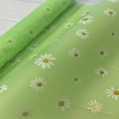 Spring Green Daisy Frosted Jelly Vinyl 18&rdquo;