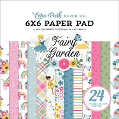 Echo Park Fairy Garden 6"X6" Double-Sided Paper Pad