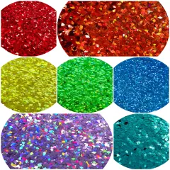 Polyester Glitter Set - Rainbow Diamonds Set by Glitter Heart Co.&trade;