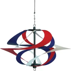 Red, White and Blue Poly Vortex Single Spinner