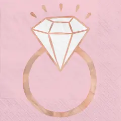 Blush Wedding Luncheon Napkins, 16ct