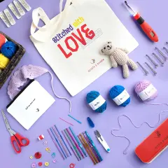 Hearth & Harbor Crochet Kit with Digital Counting Crochet Hook Set