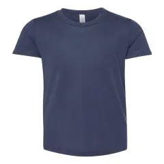 BELLA + CANVAS&reg; Slim Fit Youth Crew Neck Tee Solid navy triblend