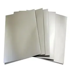 25 Pieces Metallic Foil Board Card Stock Sheets, Arts & Crafts, Classroom Activities & Card Making,8.5 x 11-Inch, Matte Silver