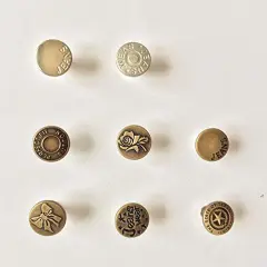 8 Sets Perfect Fit Instant Button, Adjustable Jeans Button Instant, 1 inch Buttons Adds Or Reduces an Inch to Any Pants Waist in Seconds