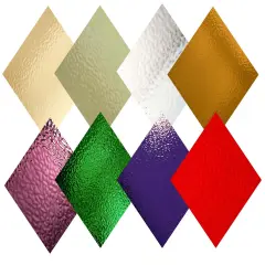 Wissmach 8 Sheet Rainbow Variety Stained Glass and Mosaic Glass