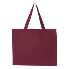 Q-Tees&reg; Promotional Tote Heavy Cotton Canvas Maroon