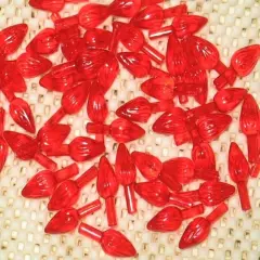 Kitcheniva 25 Pcs Ceramic Christmas Tree Bulbs Lights Red