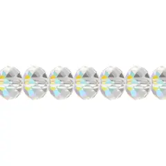 Preciosa 6mm Bellatrix Czech Glass Beads, 36pcs Crystal AB