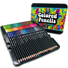 Color Pencils 72 Colored Pencils for Adult Coloring Books Artists Set Professional Premium Soft Pencil Colors for Drawing Sketch Books Art Supplies Artist Kid and Beginner Sketching