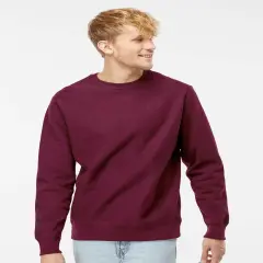 Cross-Grain Crewneck Sweatshirt | RADYAN&reg; Maroon
