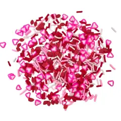 Buttons Galore Sprinkletz DIY Craft Embellishment Polymer Clay Pieces For Slime & Crafts 36 Grams - 3 Packs of February 14th