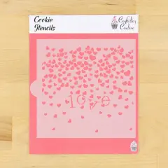 Valentine Confetti Cookie Stencil