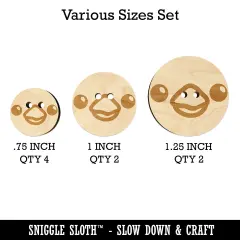 Cute Bird Face Wood Buttons for Sewing Knitting Crochet DIY Craft