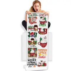 Fueled by Coffee and Christmas Cheer: DTF Gang Sheets - 22x60 Ready to Press , Direct to Film Transfer, Personalized Heat Print