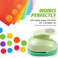 Circle Punch, 1.75 Inch Circle Hole Punch, Craft Paper Punch Circles Craft Punch Handmade Paper Punch for Crafting Scrapbooking Cards Arts Fun Projects