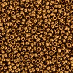 Miyuki 22g Metallic Round Seed Beads, 11/0 Lt Bronze Op #457