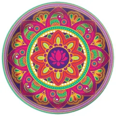Rangoli Dream 10.5" Round Plates, 8ct