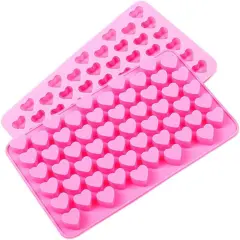 2PCS 55-Cavity Heart Shaped Silicon Mold