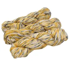 Hand-Dyed Cashmere Yarn Blend for Crochet and Knitting Yellow mix