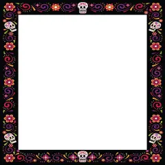 Great Papers! Skulls and Flowers Letterhead, for Invitations, Announcements and Personal Messages, Printer Friendly 8.5" x 11", 50 Pack (2023038)