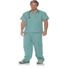 Men's Green Surgery Scrubs Costume