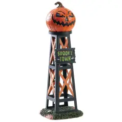 Lemax&reg; Spooky Town&trade; Halloween Village Accessory: Evil Pumpkin Water Tower
