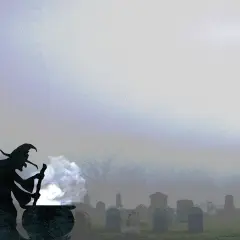 Great Papers! Eerie Graveyard Witch Letterhead, for Invitations, Announcements and Personal Messages, Printer Friendly 8.5" x 11", 50 Pack (2023039)