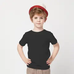 Gildan&reg; Heavy Cotton Toddler Short Sleeve Crewneck T-Shirt Black