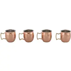 2 oz. Handcrafted Copper Mule Mug (Set of 4)