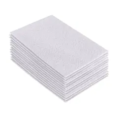 FabricLA Acrylic Felt Sheets for Crafts - Precut 9" X 12" Inches (20 cm X 30 cm) Felt Squares - Use Felt Fabric Craft Sheets for DIY, Costume, and Decoration | White - 12 Pieces