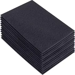 FabricLA Acrylic Felt Sheets for Crafts - Precut 9" X 12" Inches (20 cm X 30 cm) Felt Squares - Use Felt Fabric Craft Sheets for DIY, Hobby, Costume, and Decoration | Dark Grey - 12 Pieces