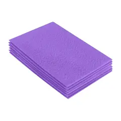FabricLA Acrylic Felt Sheets for Crafts - Precut 9" X 12" Inches (20 cm X 30 cm) Felt Squares - Use Felt Fabric Craft Sheets for DIY, Costume, and Decoration | Lavender - 6 Pieces