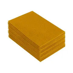 FabricLA Acrylic Felt Sheets for Crafts - Precut 9" X 12" Inches (20 cm X 30 cm) Felt Squares - Use Felt Fabric Craft Sheets for DIY, Hobby, Costume, and Decoration | Antique Gold - 12 Pieces