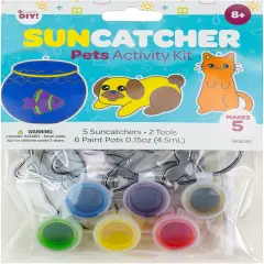 CousinDIY Suncatcher Kit-Pets, Makes 5