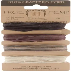 Hemptique Hemp Cord 10lb 168'-Earthy