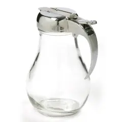 Norpro Clear Glass Honey and Syrup Dispenser Tear Drop Shape 12 Oz