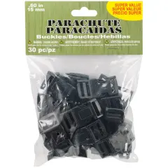 Pepperell Parachute Cord Buckles 30/Pkg-15mm