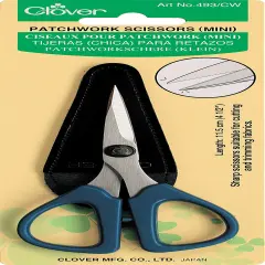 Clover Patchwork Scissors - Mini-4.5" W/Sheath Cover