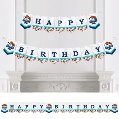 Big Dot of Happiness Go, Fight, Win - Sports - Birthday Party Bunting Banner - Birthday Party Decorations - Happy Birthday