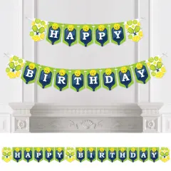 Big Dot of Happiness Let&rsquo;s Rally - Pickleball - Birthday Party Bunting Banner - Party Decorations - Happy Birthday
