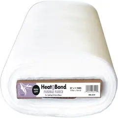 HeatnBond High Loft Fleece Fusible Interfacing-White 20"X11yd