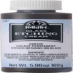 Folkart Glass Etching Cream-5.96oz
