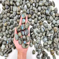 Tumbled Labradorite Crystals -3/4 inch to 1.5 inches