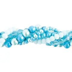 Crystal Lane DIY Brunnera Twisted Glass & Pearls Beads, 5 Strands