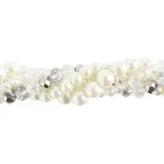 Crystal Lane DIY Baneberry Twisted Glass & Pearls Beads, 5 Strands