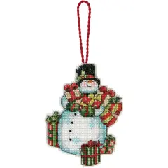 Dimensions Plastic Canvas Ornament Kit 3.25"X4.5"-Snowman